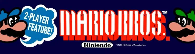 Mario Bros Free Play and High Score Save Kit installation guide marquee