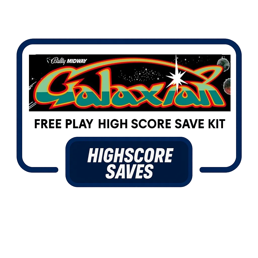 Galaxian Multigame Free Play and High Score Save Kit