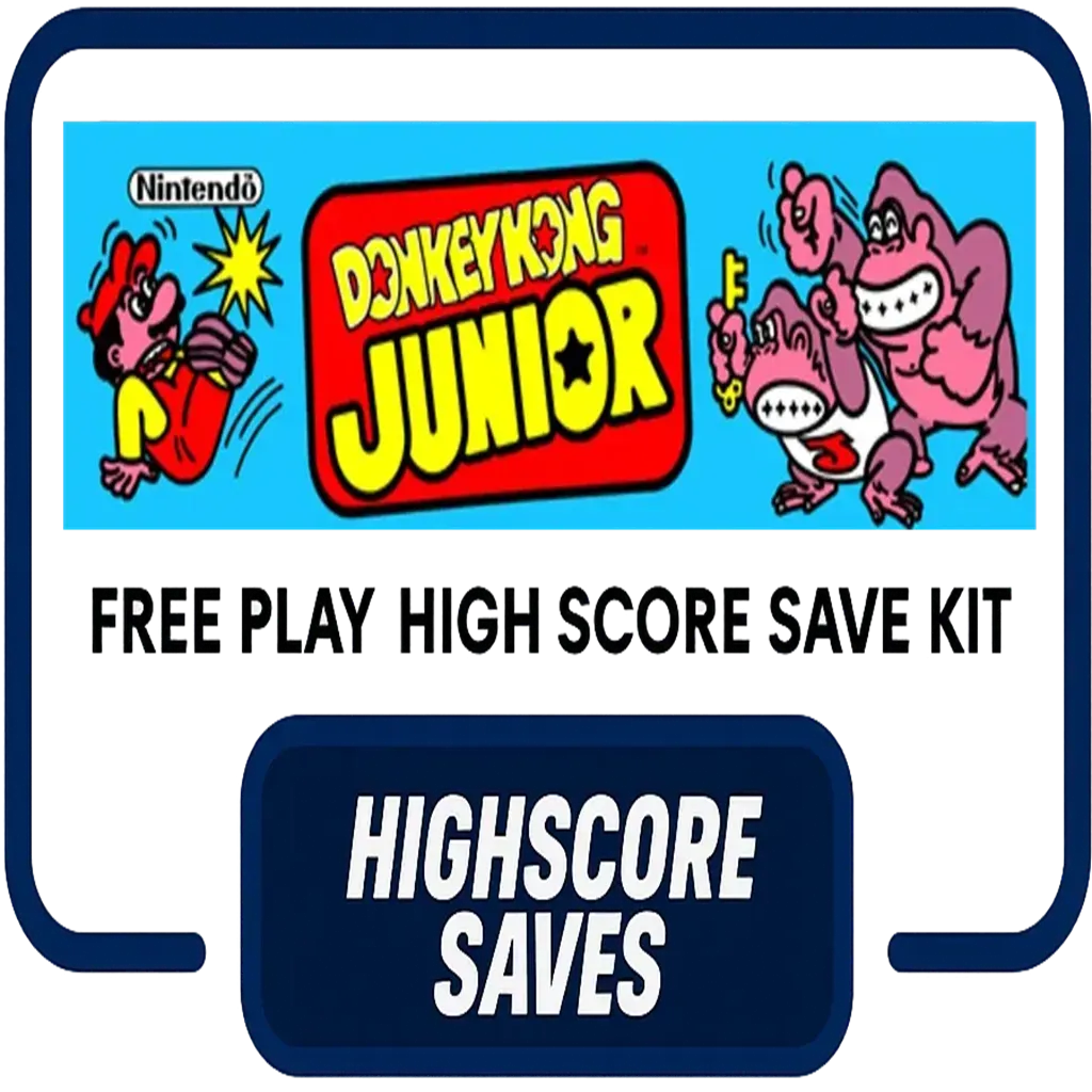 Donkey Kong Junior Free Play and High Score Save Kit