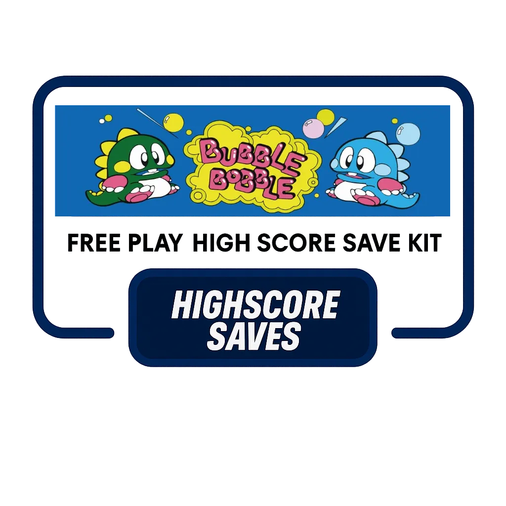 Bubble Bobble Free Play and High Score Save Kit Bubble Bobble Free Play and High Score Save Kit