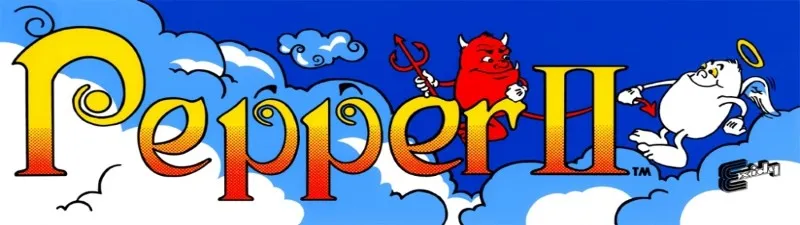 Pepper II Free Play and High Score Save Kit installation guide marquee