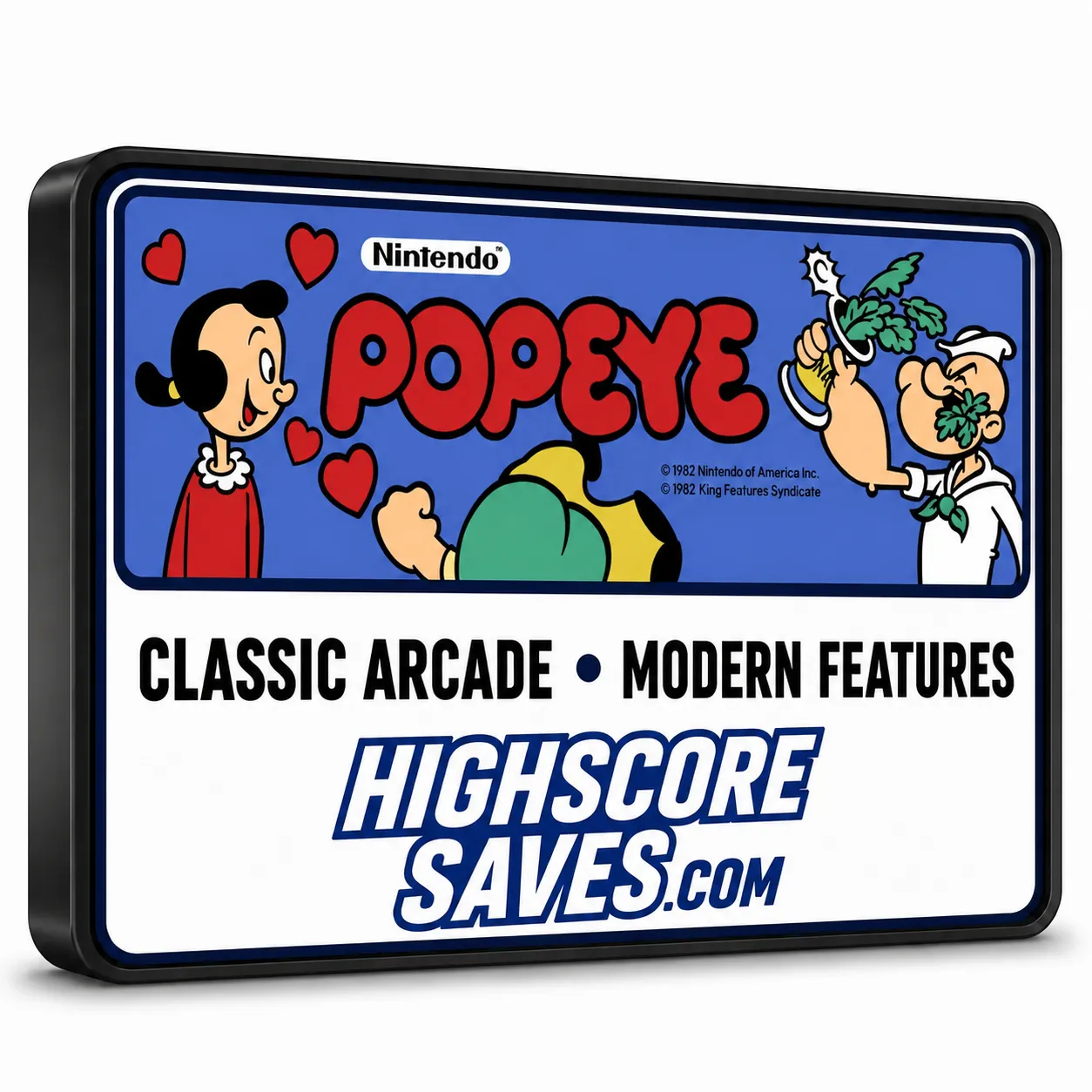 Popeye Free Play and High Score Save Kit