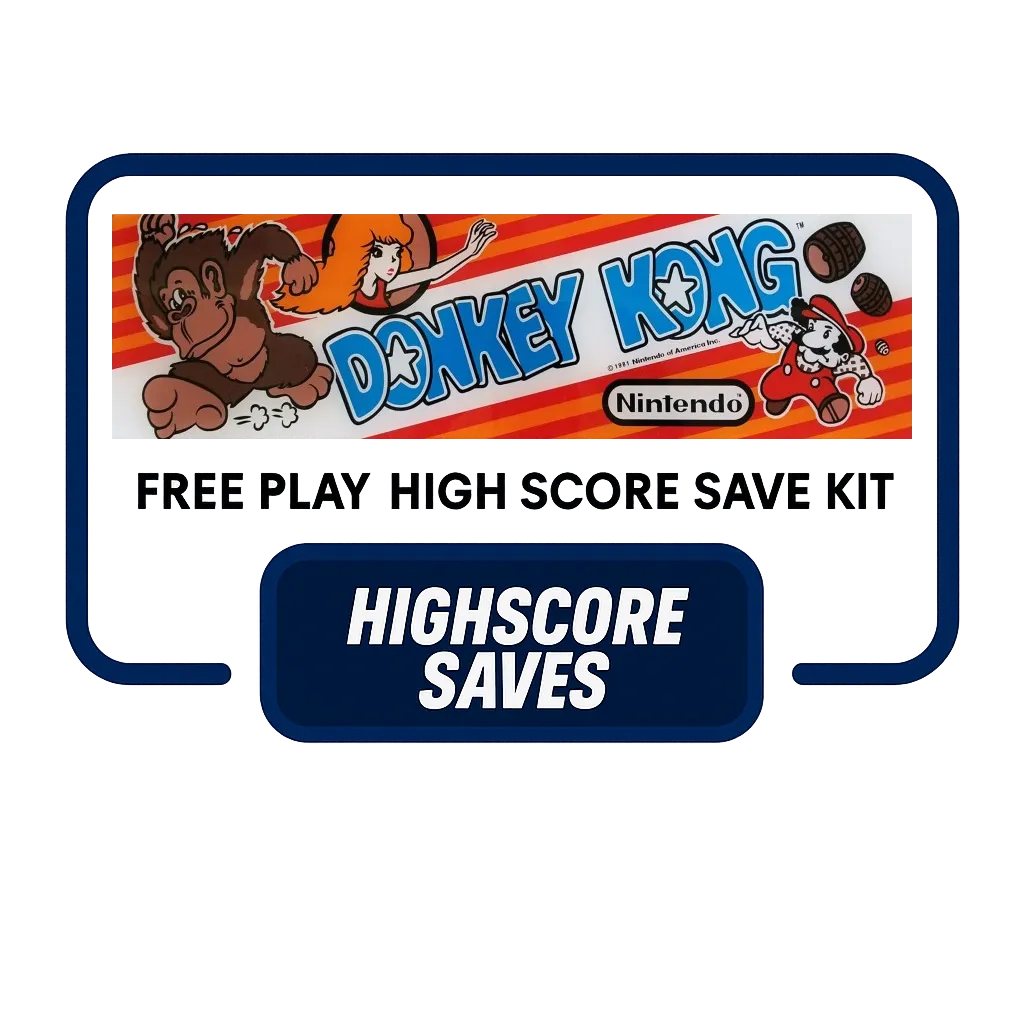 Donkey Kong Free Play and High Score Save Kit Donkey Kong Free Play and High Score Save Kit