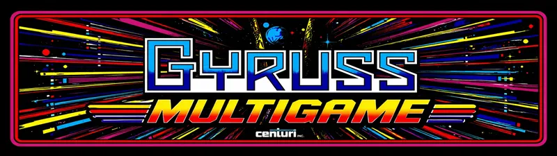 Gyruss Time Pilot Pooyan Multigame Free Play and High Score Save Kit installation guide marquee