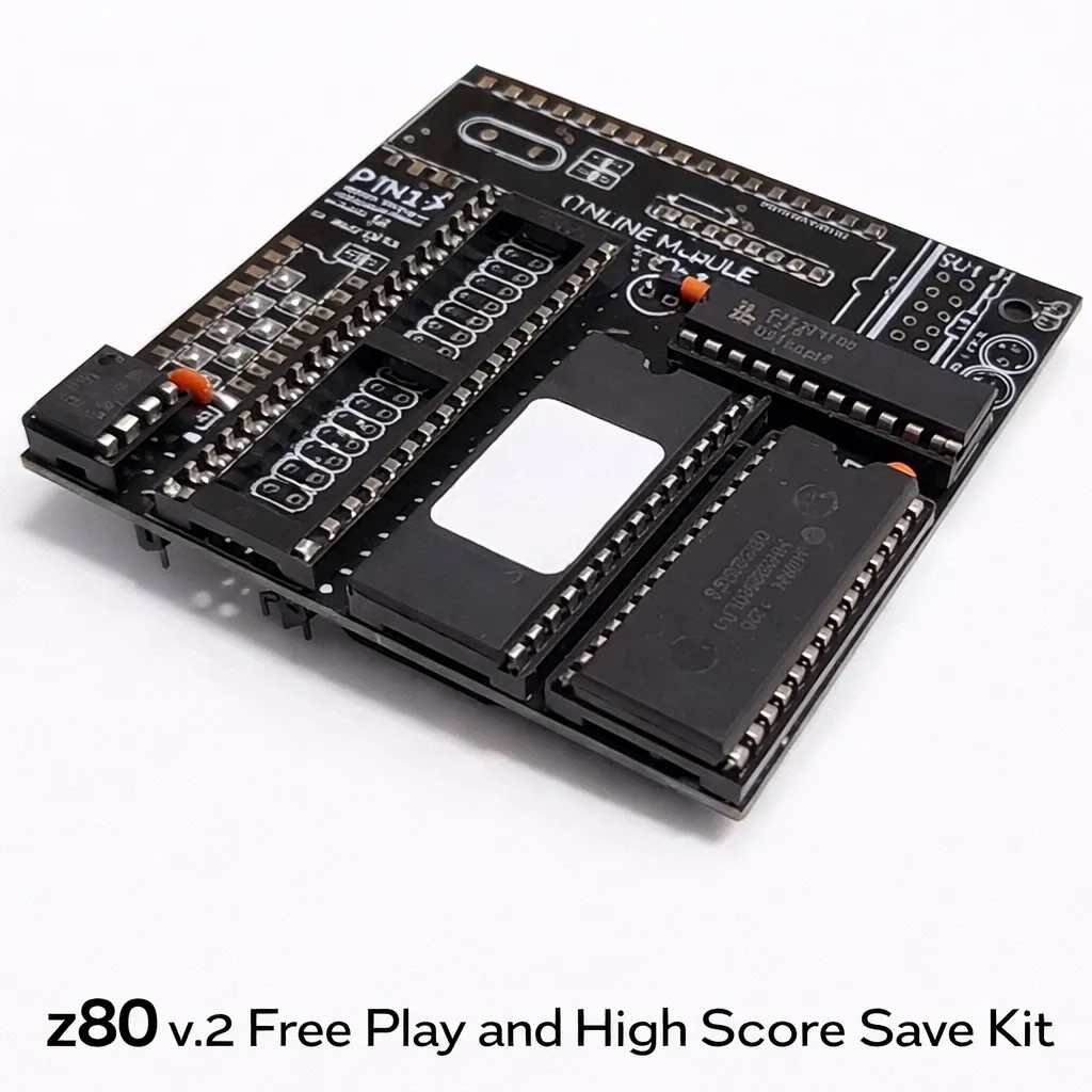 Z80 v2 Free Play and High Score Save Kit arcade PCB hardware for saving high scores and enabling free play