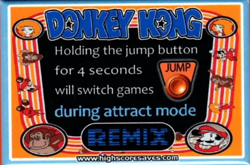 Donkey Kong Remix Instruction Magnet Donkey Kong Remix Instruction Magnet