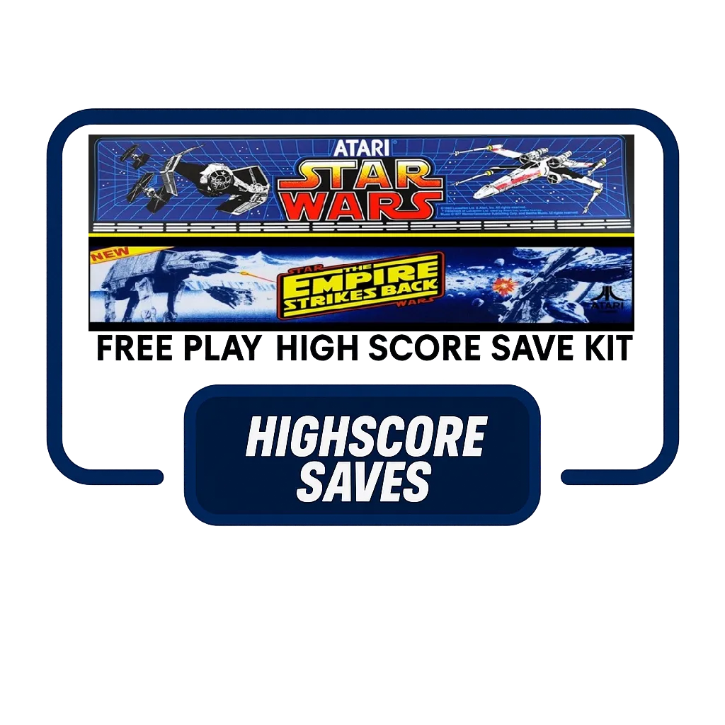 Star Wars | Empire Strikes Back Multigame Free Play and High Score Save Kit