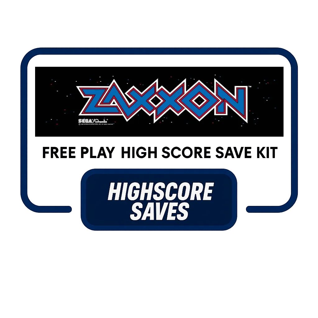 Zaxxon Free Play and High Score Save Kit Zaxxon Free Play and High Score Save Kit