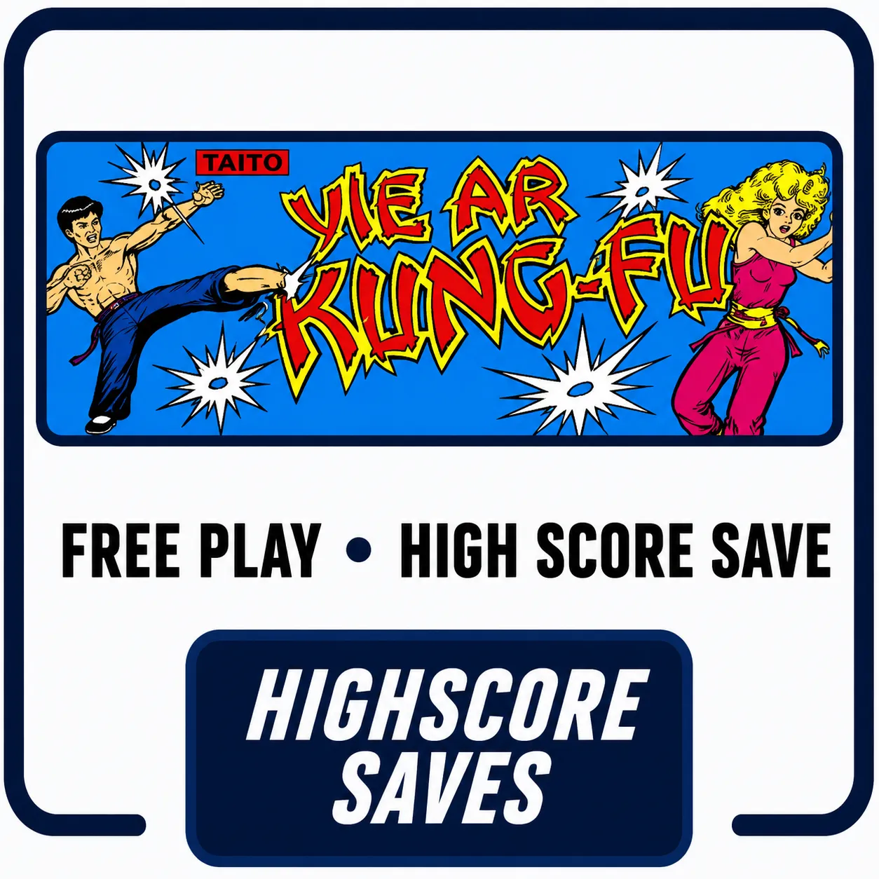 Yie Ar Kung Fu Free Play and High Score Save Kit