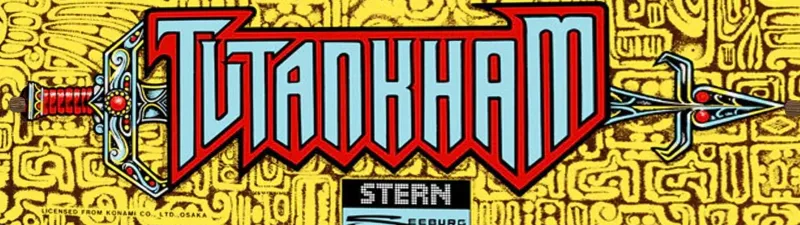 Tutankham Free Play and High Score Save Kit installation guide marquee