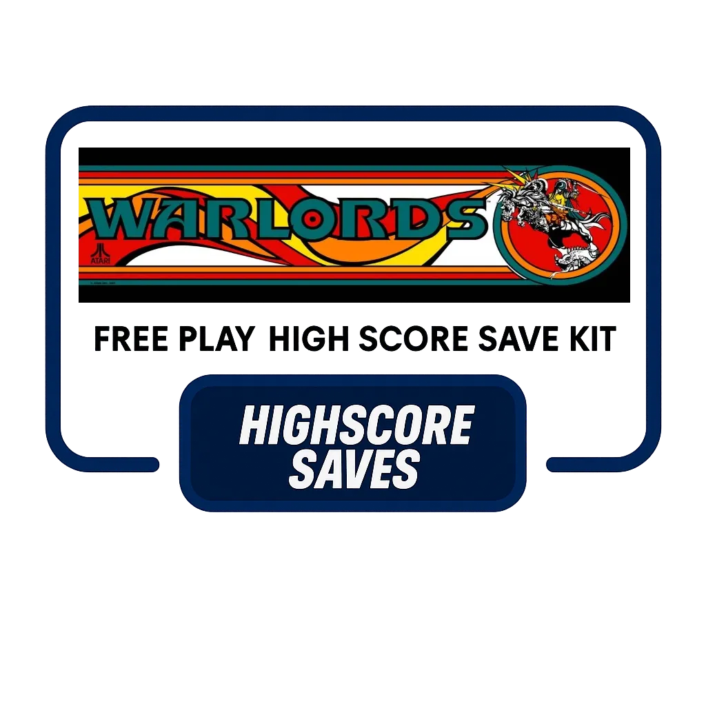 Warlords Free Play and High Score Save Kit Warlords Free Play and High Score Save Kit