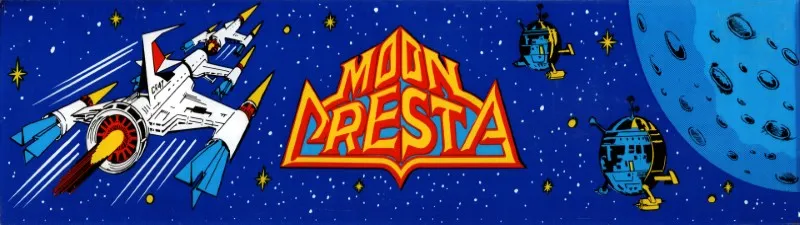 Moon Cresta Free Play and High Score Save Kit installation guide marquee