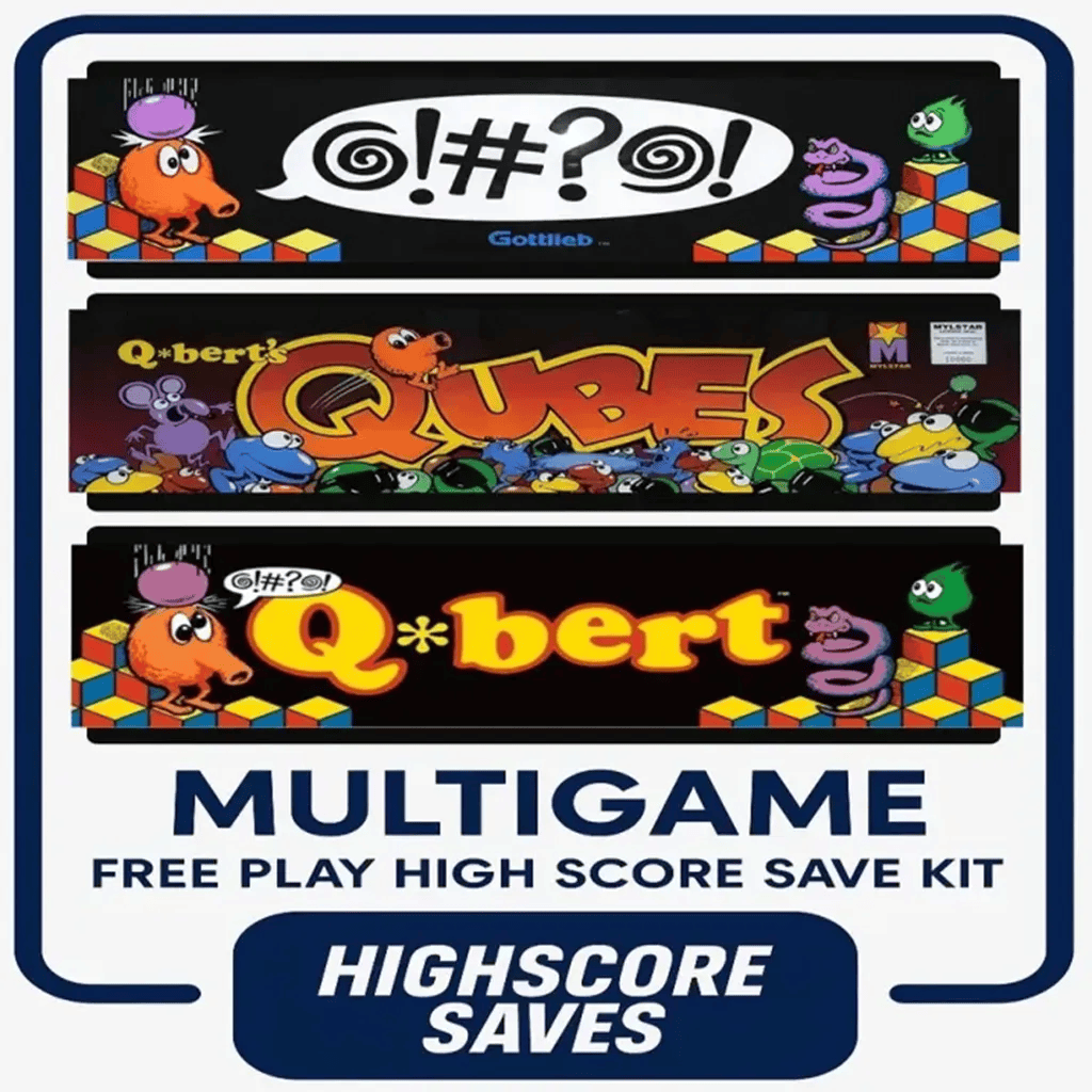 Qbert Qberts Qubes Faster Harder More Challenging Qbert Multigame Free Play and High Score Save Kit