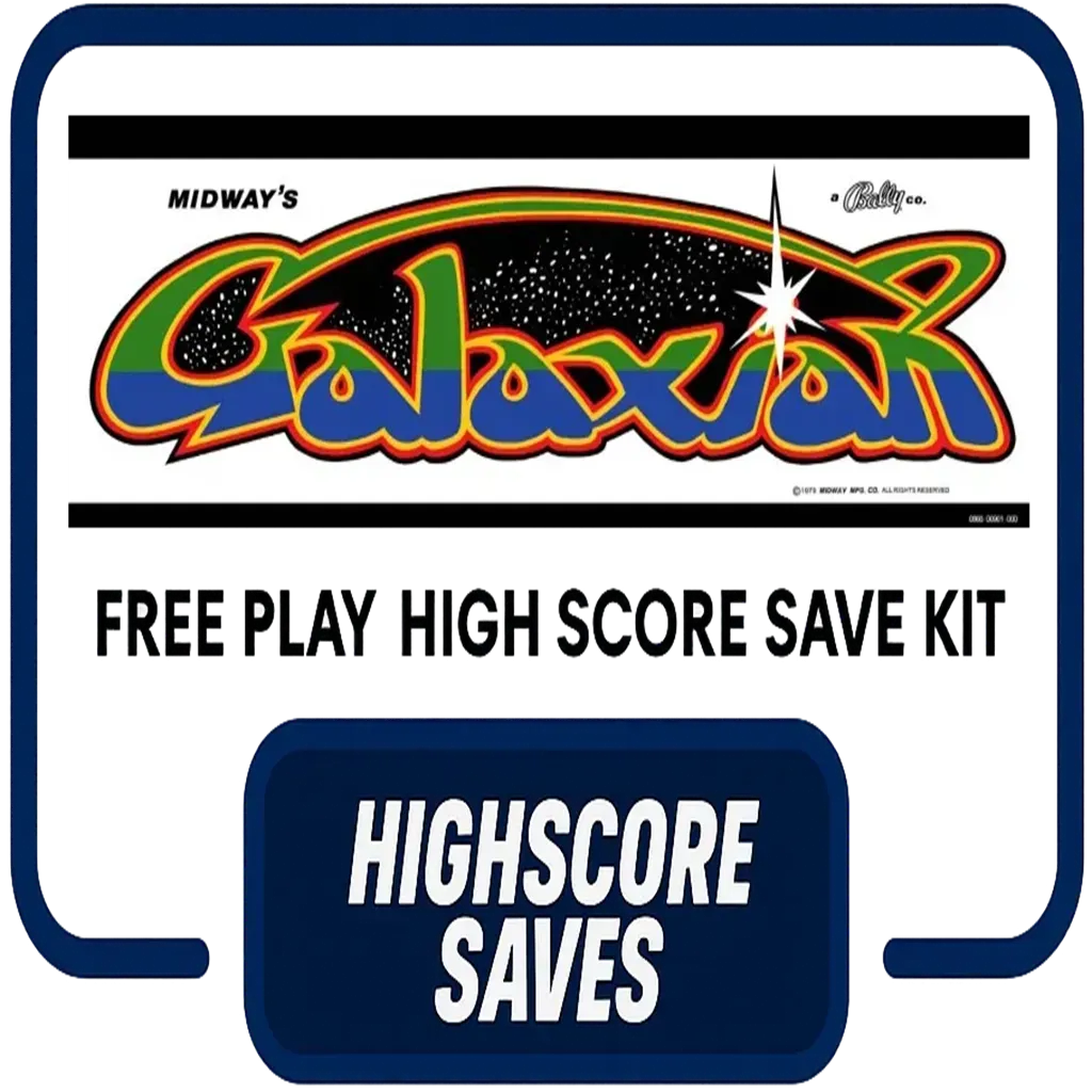 Galaxian Free Play and High Score Save Kit