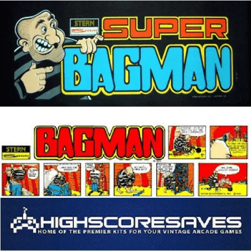 Bagman | Super Bagman Multigame Free Play and High Score Save Kit Bagman | Super Bagman Multigame Free Play and High Score Save Kit