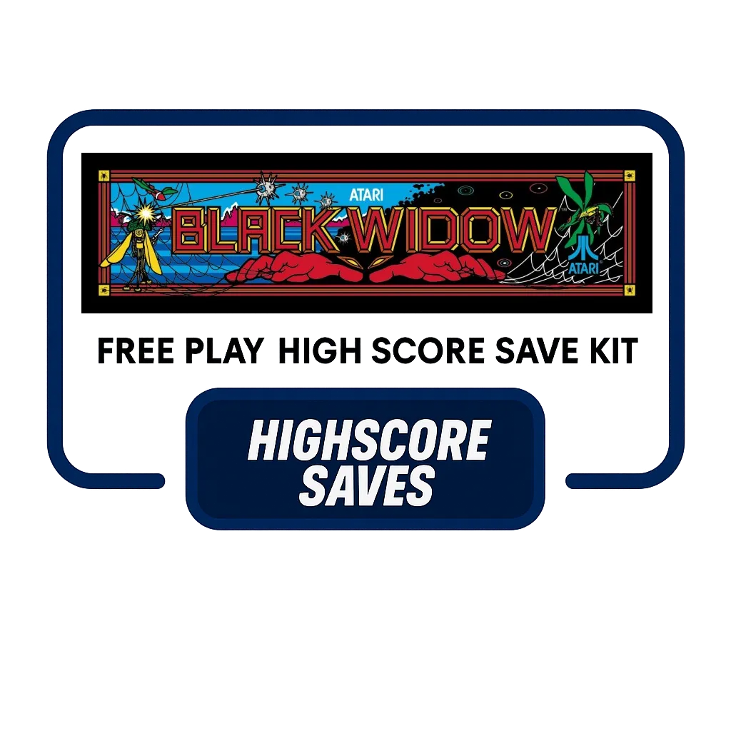 Black Widow Free Play and High Score Save Kit Black Widow Free Play and High Score Save Kit