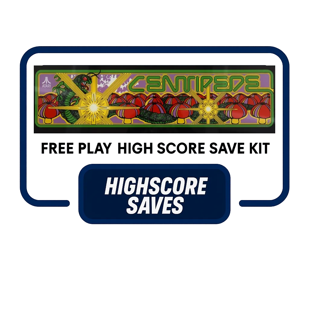 Centipede Free Play and High Score Save Kit