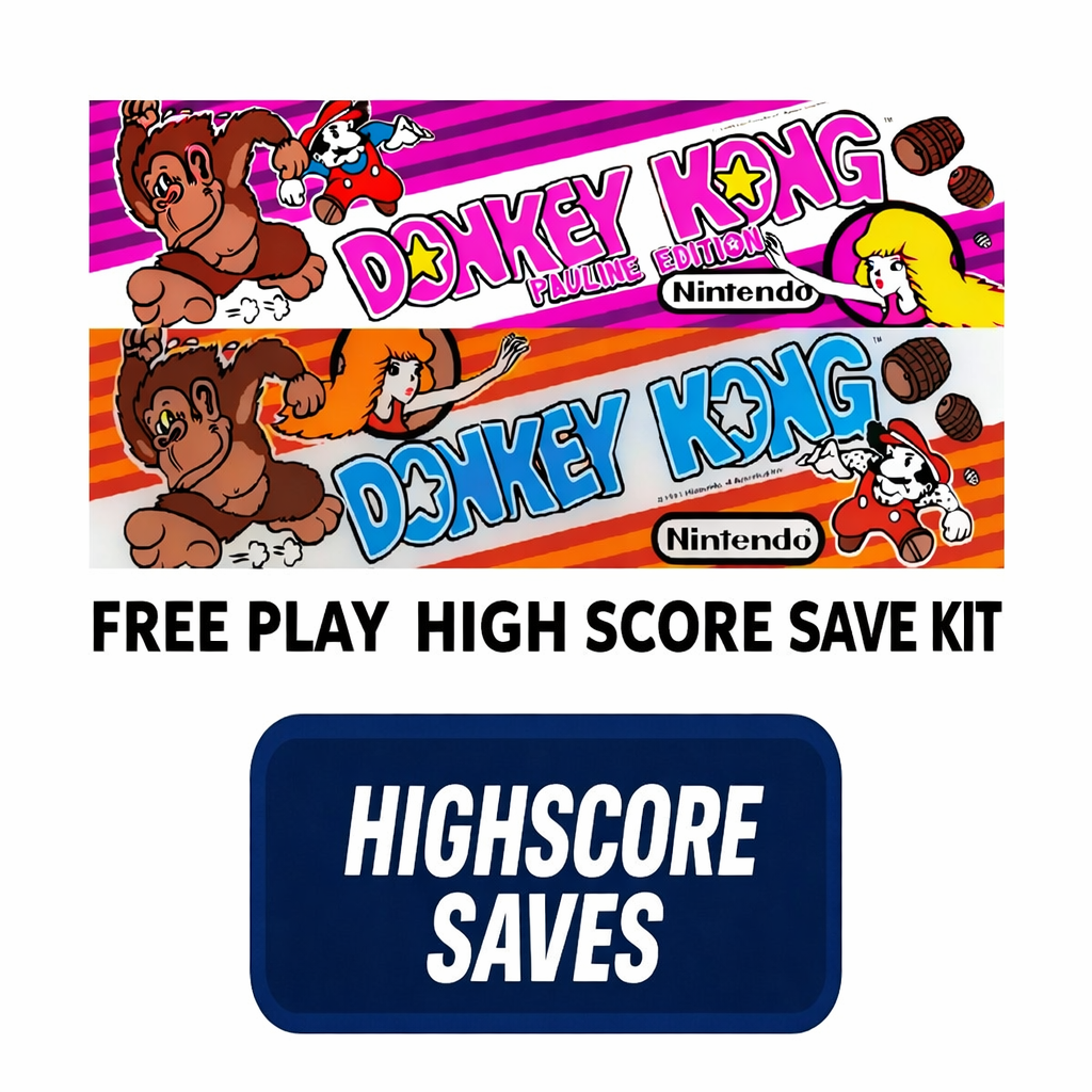 Donkey Kong | Pauline Edition Free Play and High Score Save Kit
