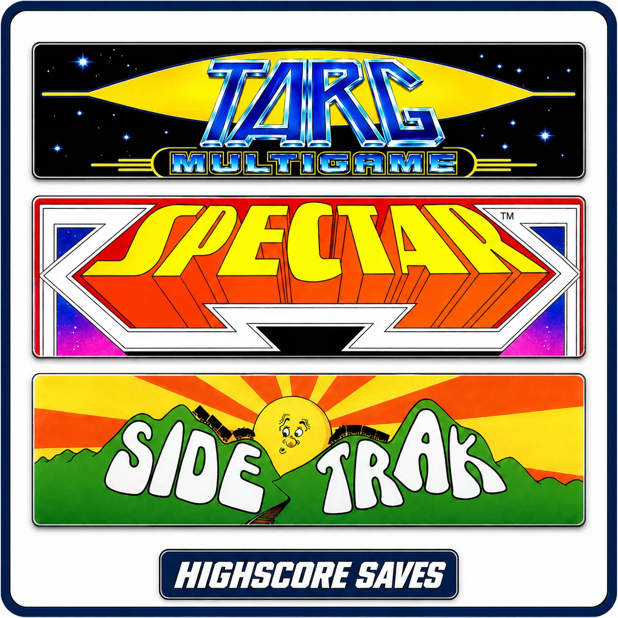 Targ | Spectar | Side Trak Multigame Free Play and High Score Save Kit