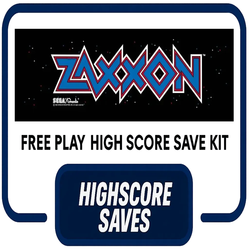 Zaxxon Free Play and High Score Save Kit