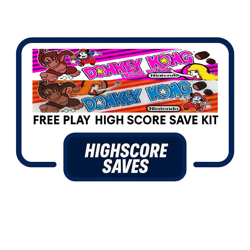 Donkey Kong | Pauline Edition Free Play and High Score Save Kit Donkey Kong | Pauline Edition Free Play and High Score Save Kit