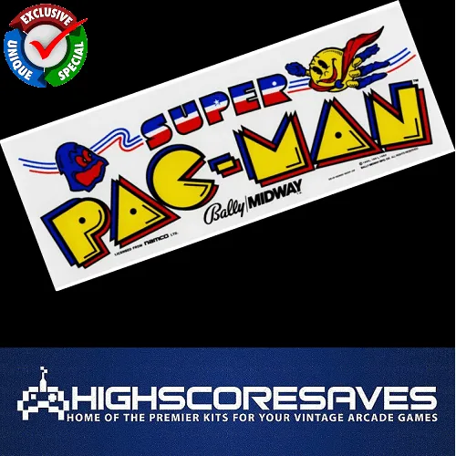 Super Pacman Free Play and High Score Save Kit Super Pacman Free Play and High Score Save Kit