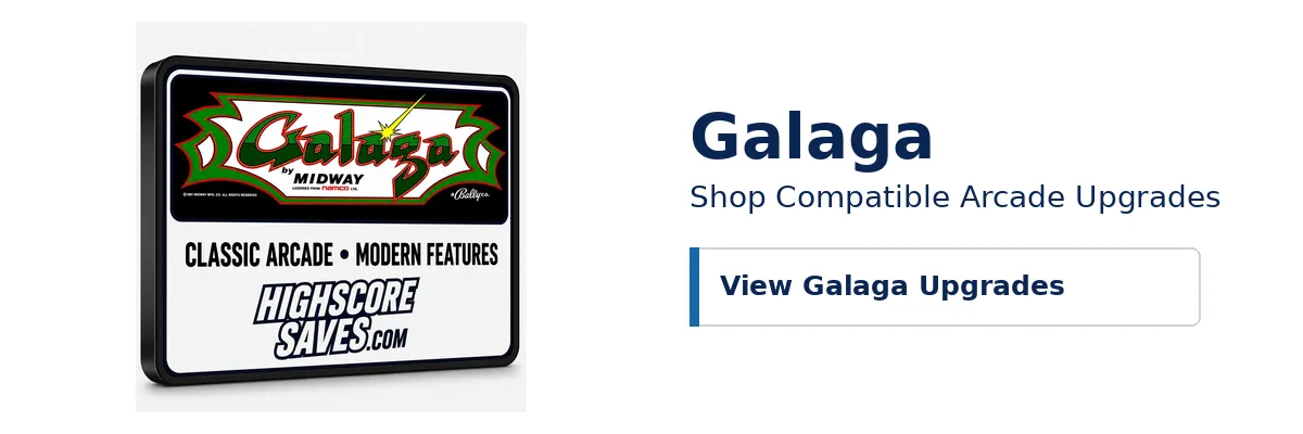 Galaga Free Play and High Score Save Kits