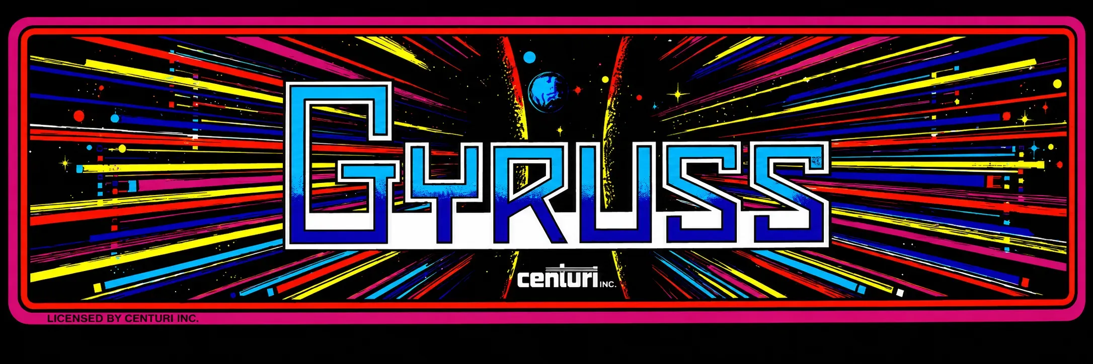 Gyruss Free Play and High Score Save Kit installation guide marquee