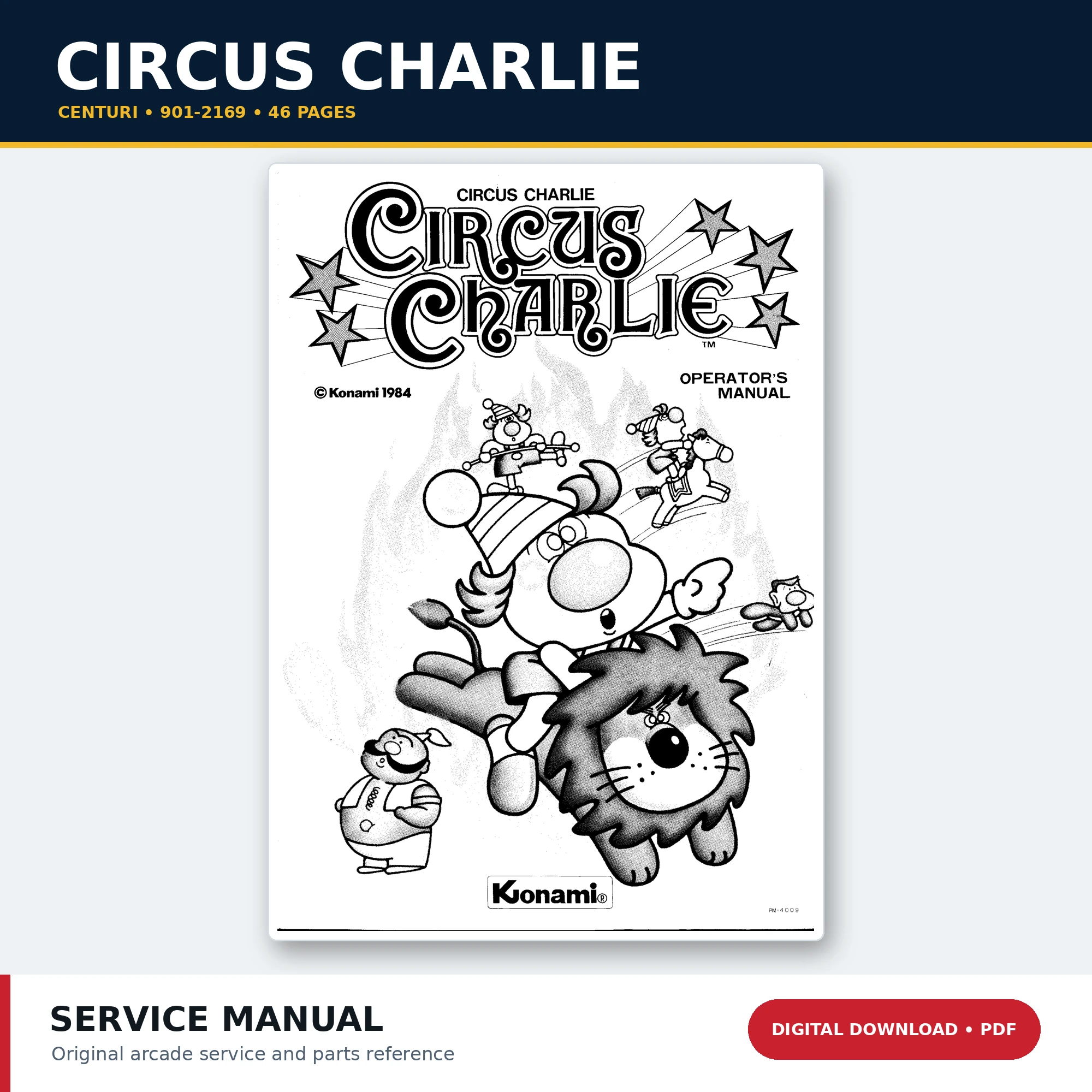 Centuri Circus Charlie service manual 901-2169 PDF download