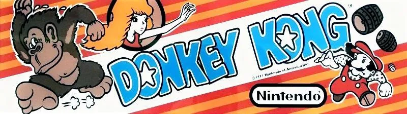 Donkey Kong Free Play and High Score Save Kit installation guide marquee
