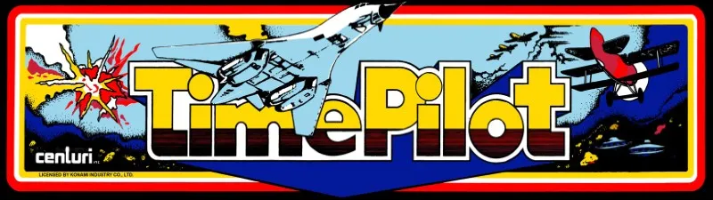 Time Pilot Free Play and High Score Save Kit installation guide marquee