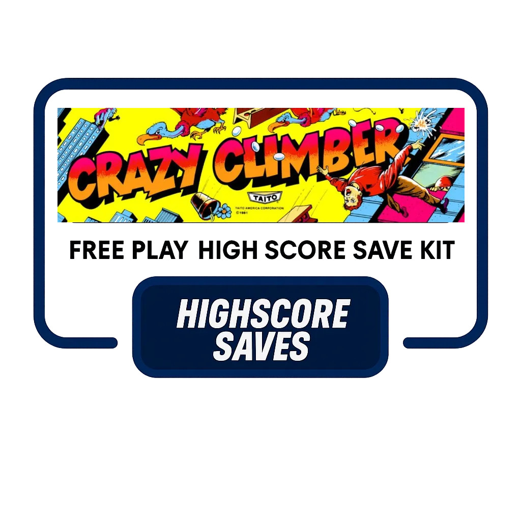 Crazy Climber Free Play and High Score Save Kit