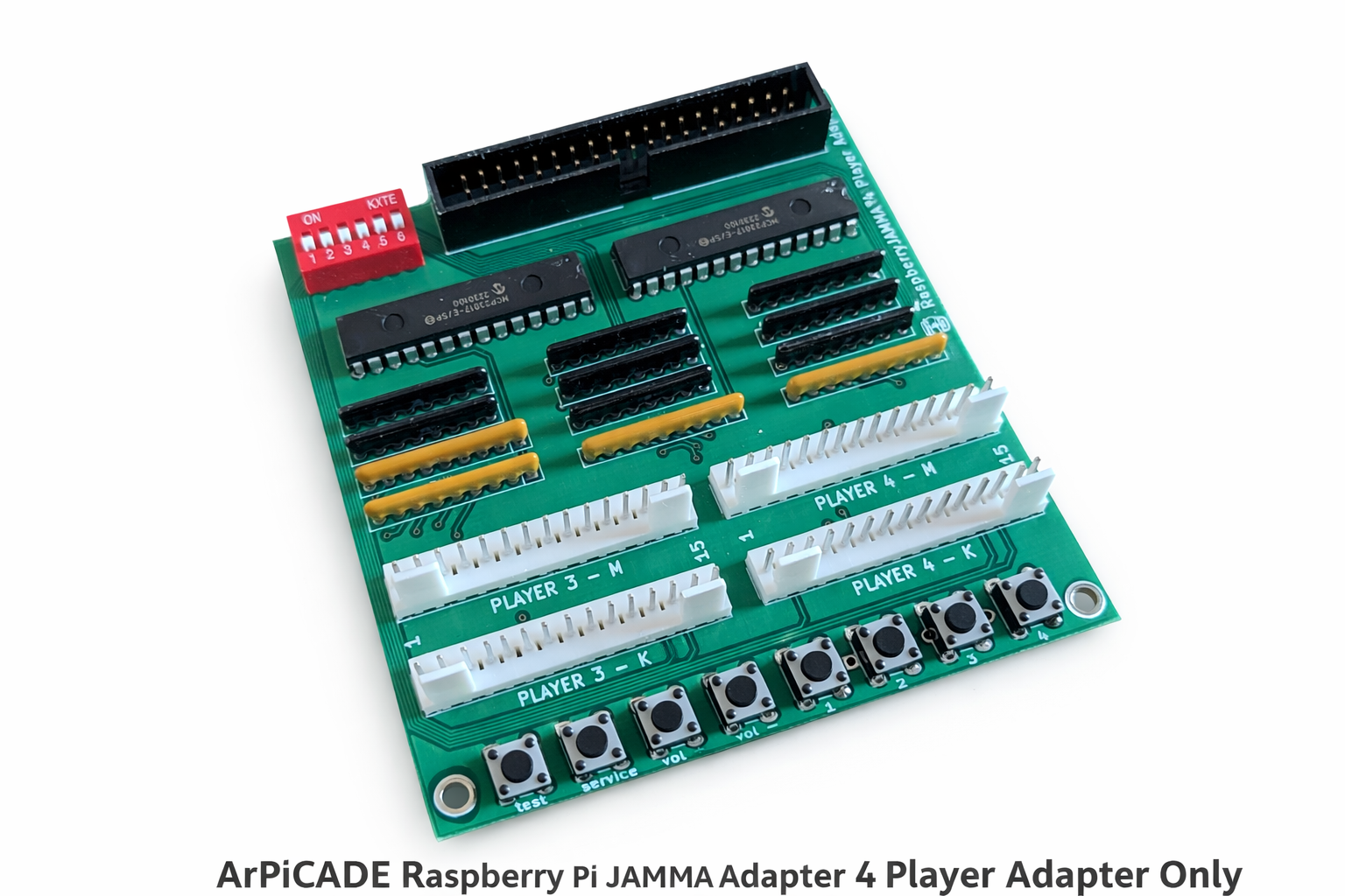 ArPiCade Raspberry Pi JAMMA Adapter 4 Player adapter board for arcade cabinets
