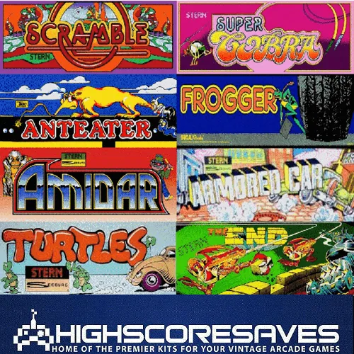 Scramble | Super Cobra Multigame Free Play and High Score Save Kit Scramble | Super Cobra Multigame Free Play and High Score Save Kit