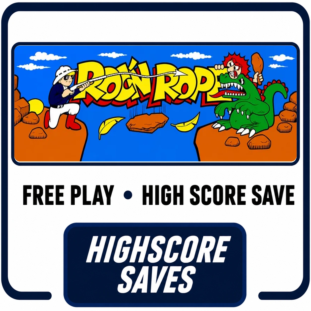 Roc 'n Rope Free Play and High Score Save Kit