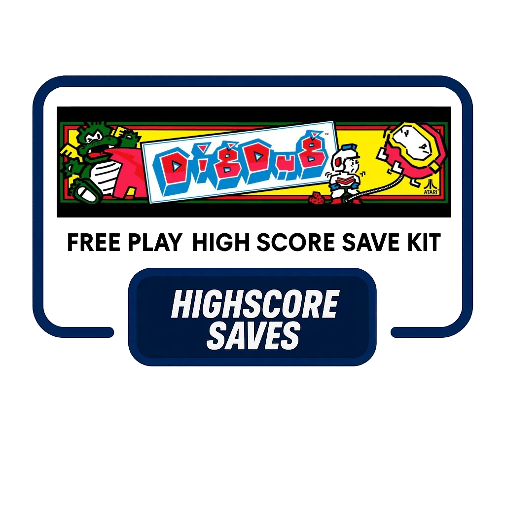 Dig Dug Free Play and High Score Save Kit Dig Dug Free Play and High Score Save Kit