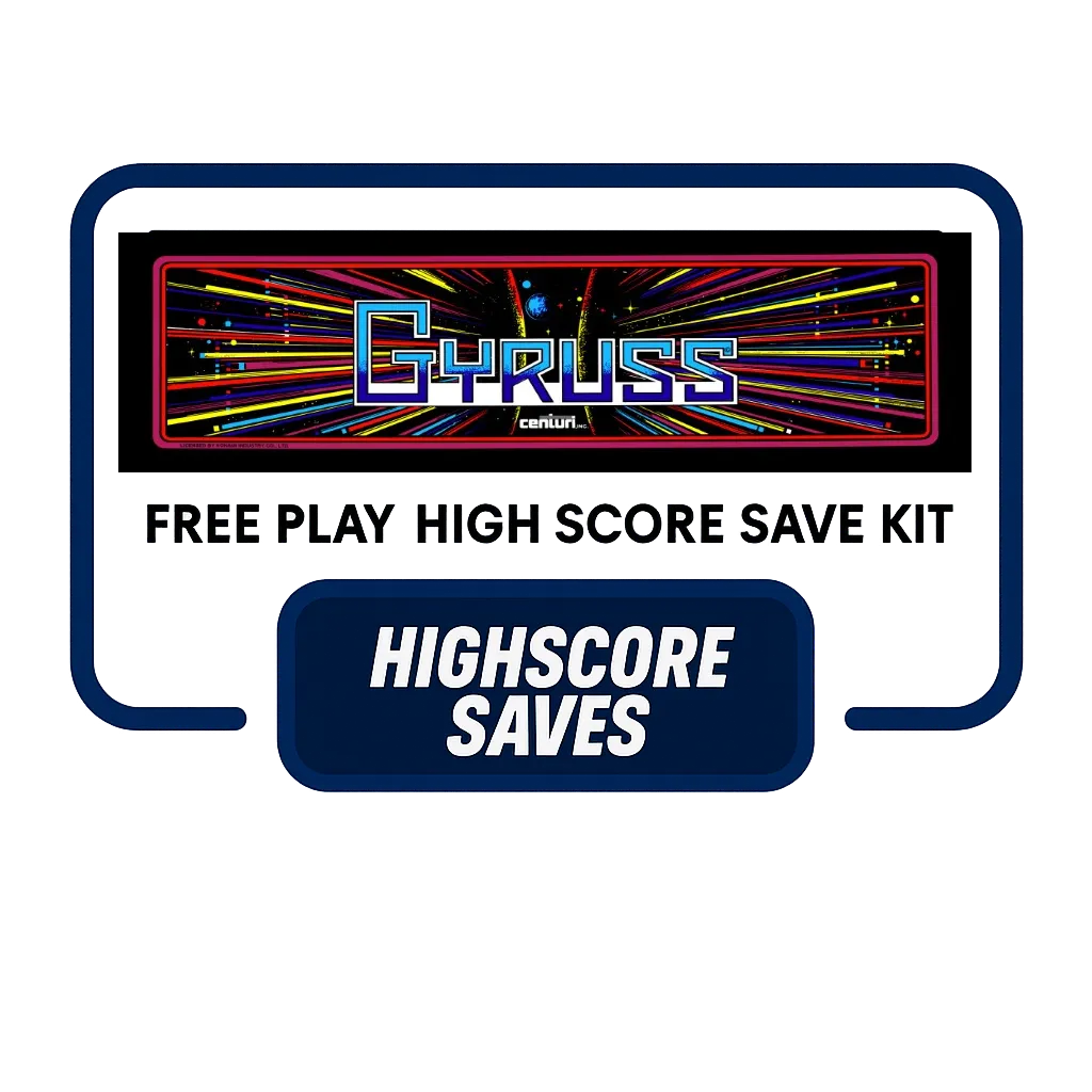 Gyruss Free Play and High Score Save Kit