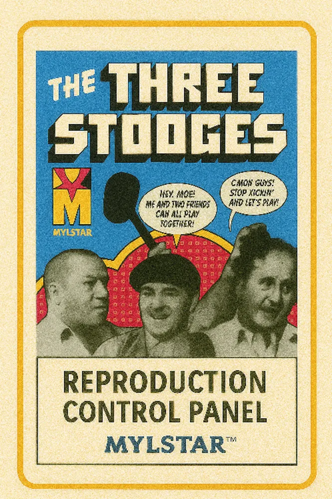 3 Stooges Reproduction Control Panel 3 Stooges Reproduction Control Panel
