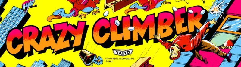 Crazy Climber Free Play and High Score Save Kit installation guide marquee