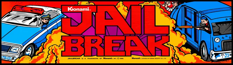 Jail Break Free Play and High Score Save Kit installation guide marquee