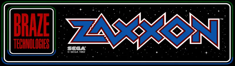 Braze Zaxxon Free Play and High Score Save Kit installation guide marquee