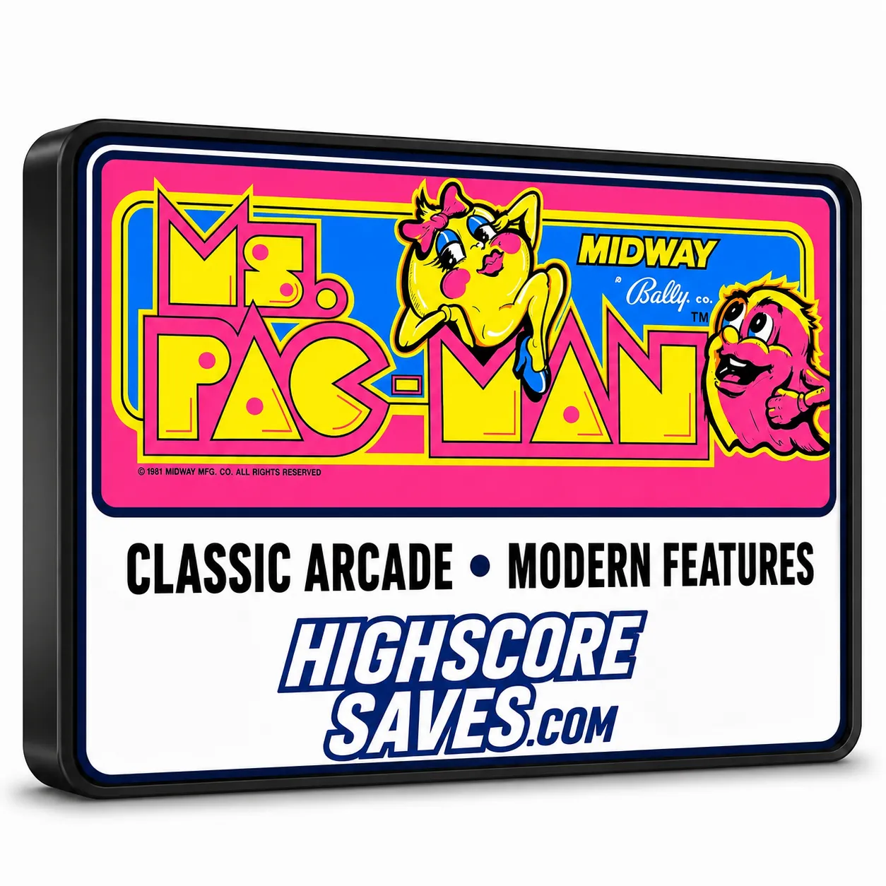 Ms Pacman Free Play and High Score Save Kit