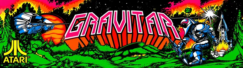 Gravitar Free Play and High Score Save Kit installation guide marquee