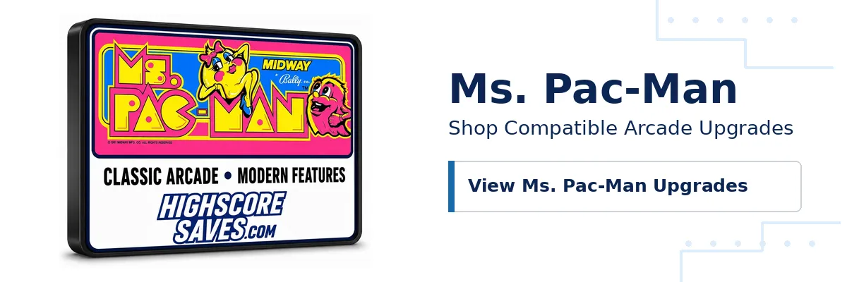 Ms. Pac-Man Free Play and High Score Save Kits