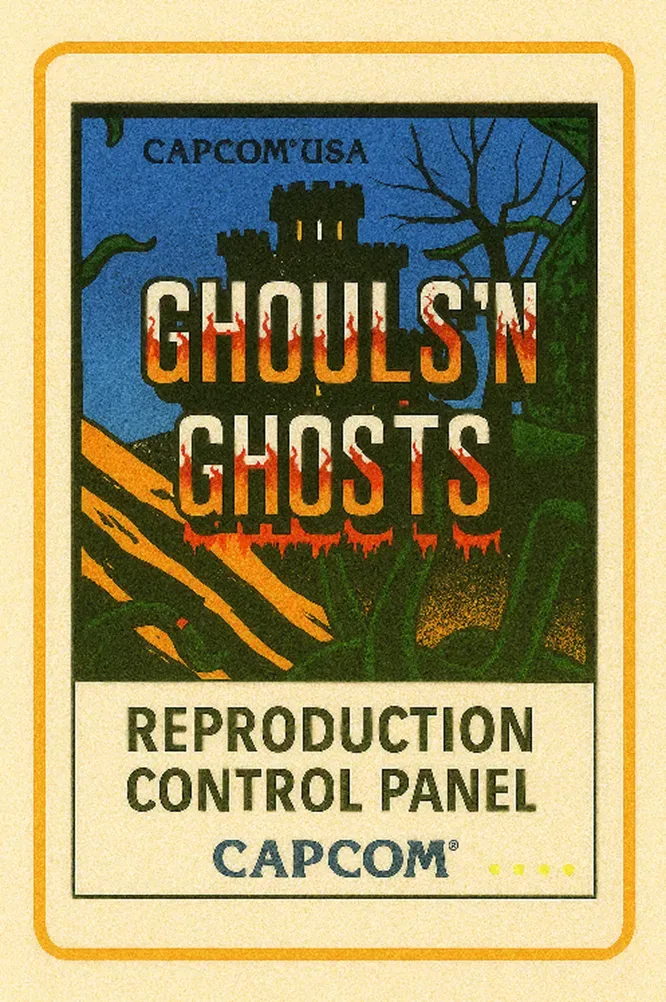 Ghouls 'n Ghosts Reproduction Control Panel