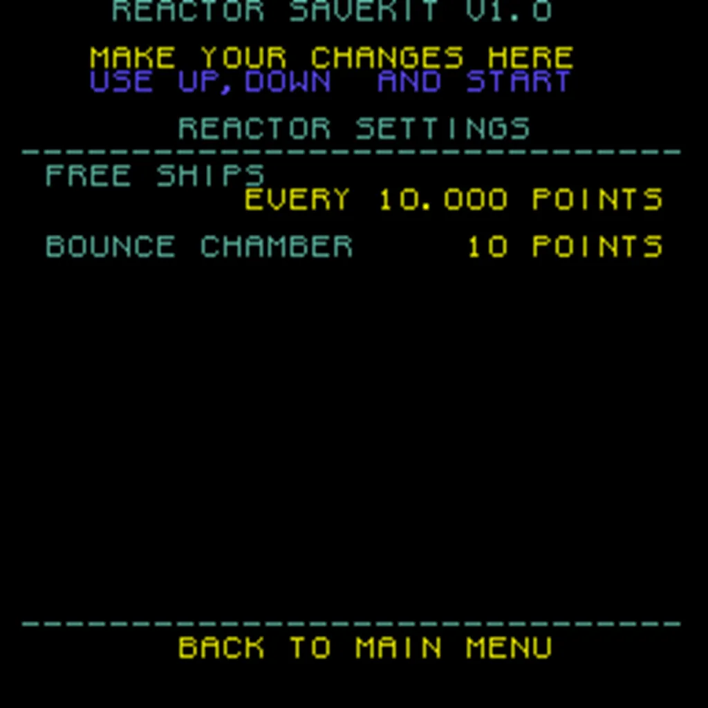 Reactor Arcade Free Play and High Score Save Kit