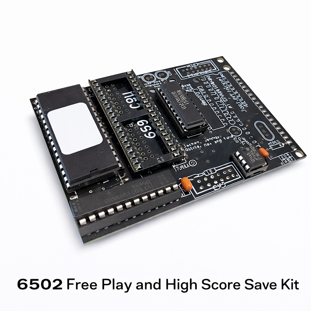 6502 Wi-Fi Free Play and High Score Save Kit arcade PCB with wireless module for online global high score leaderboards and free play