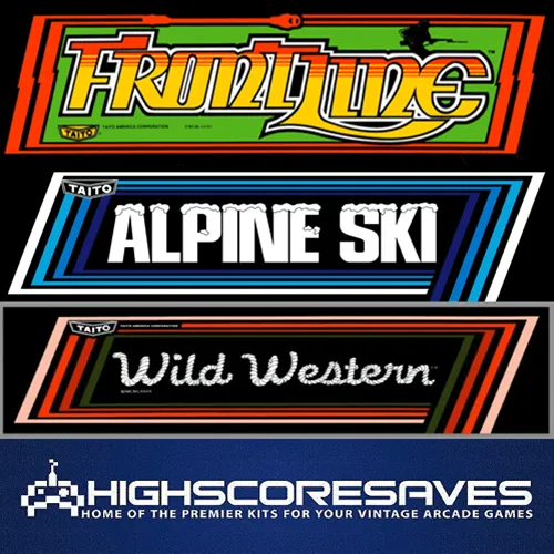 Frontline Vertical Taito Multigame Free Play and High Score Save Kit