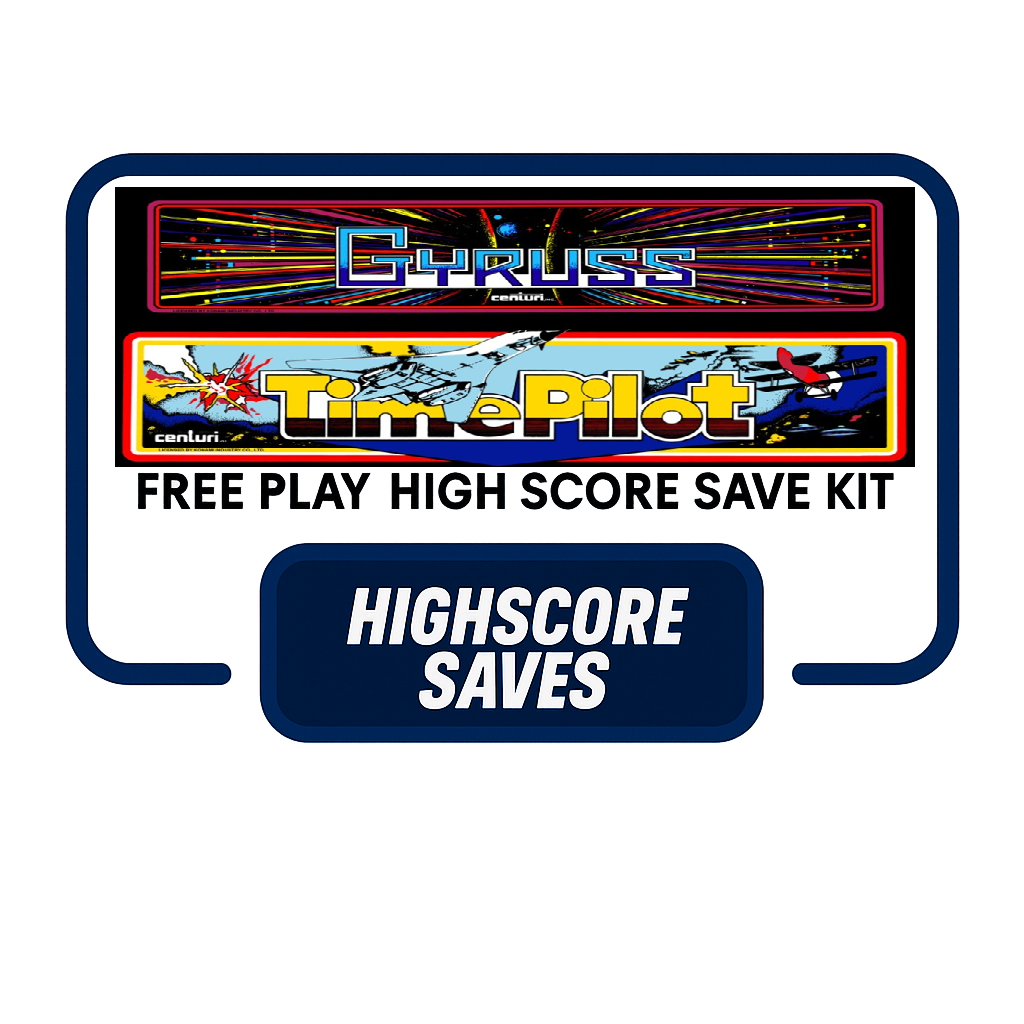 Gyruss | Time Pilot Multigame Free Play and High Score Save Kit