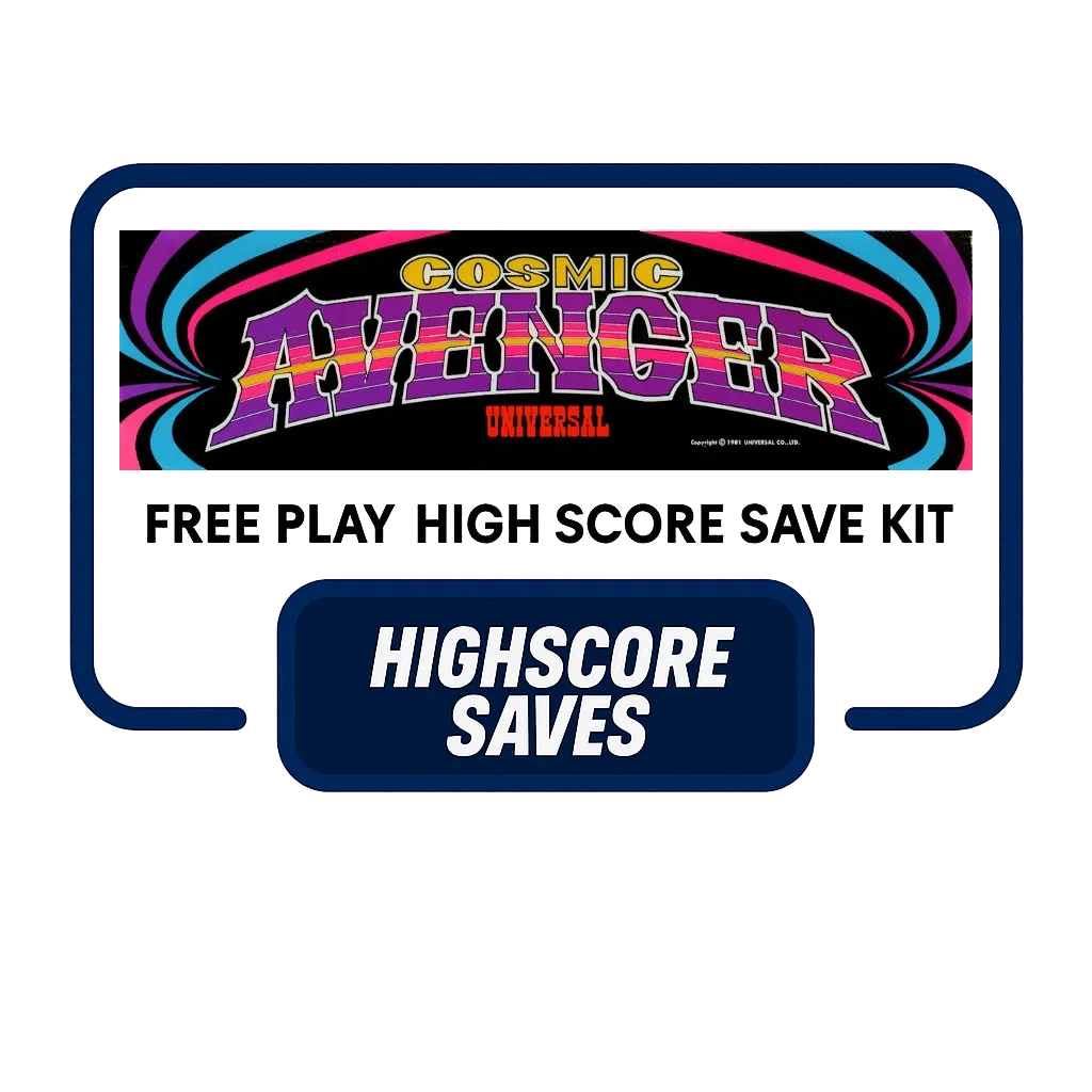 Cosmic Avenger Free Play and High Score Save Kit Cosmic Avenger Free Play and High Score Save Kit
